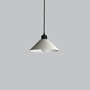 Suspension Colt avec rosace blanche/noire et câble noir, ampoule LED E27 incluse - Design minimaliste pour salle à manger, cuisine et salon