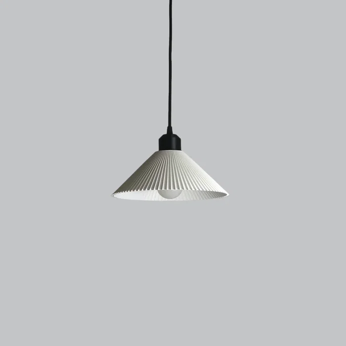 Lampe Suspendue Colt Blanc/Florón Noir/Câble Noir E27 Lampe de Plafond Design Minimaliste Moderne