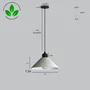 Lampe Suspendue Colt Blanc/Florón Noir/Câble Noir E27 Lampe de Plafond Design Minimaliste Moderne