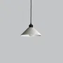 Lampe Suspendue Colt Blanc/Florón Noir/Câble Noir E27 Lampe de Plafond Design Minimaliste Moderne