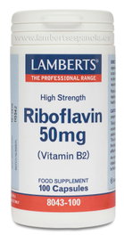 LAMBERTS Vitamina B-2 50 mg (Riboflavine) 100 capsules