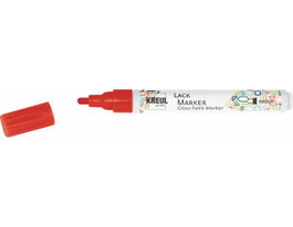 Kreul LACK MARKKER Marqueur à encre brillante rouge, pointe moyenne 2-4mm