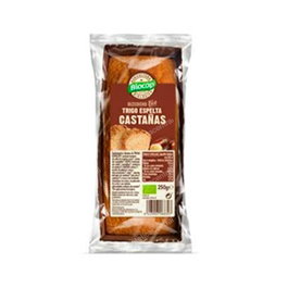 BIOCOP Bizcocho Castañas trigo espelta 250gr. BIO