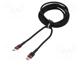 BASEUS Câble USB-C vers USB-C High Speed USB 2.0, 2m, noir