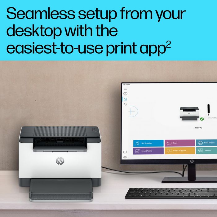 HP M209d LaserJet - Imprimante laser monochrome compacte avec impression recto-verso automatique, jusqu'à 29 ppm, application HP
