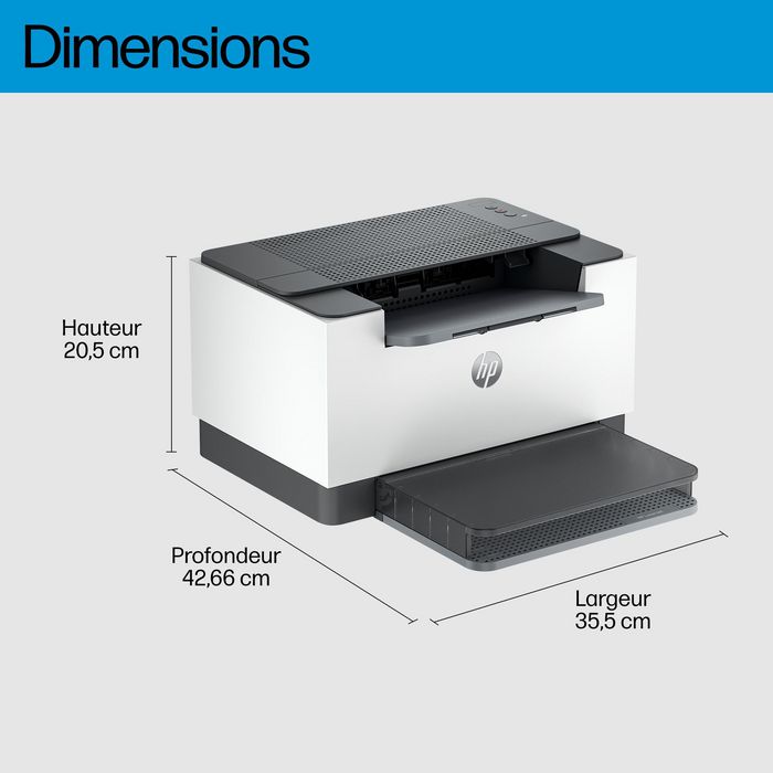 HP M209d LaserJet - Imprimante laser monochrome compacte avec impression recto-verso automatique, jusqu'à 29 ppm, application HP