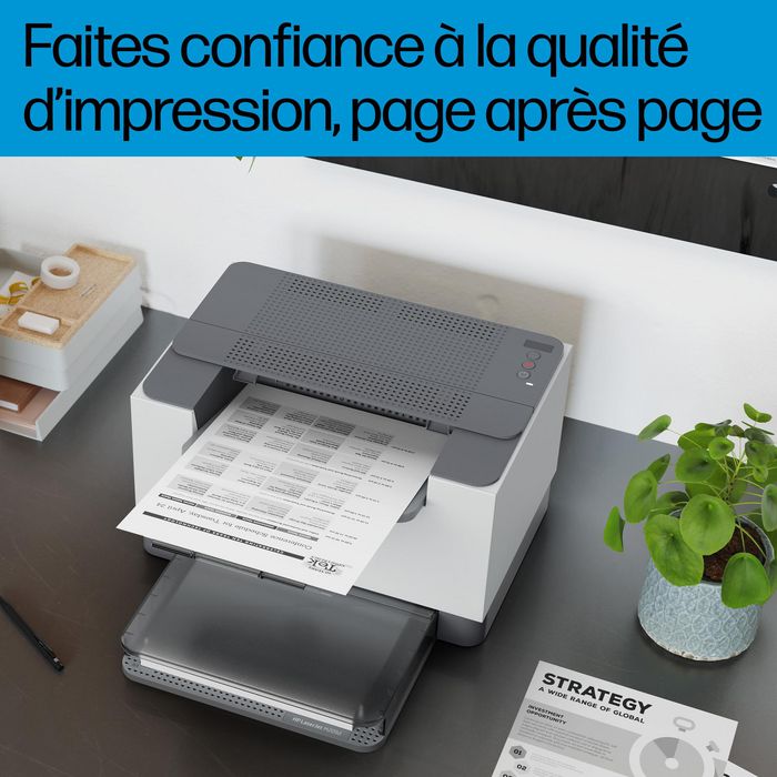 HP M209d LaserJet - Imprimante laser monochrome compacte avec impression recto-verso automatique, jusqu'à 29 ppm, application HP
