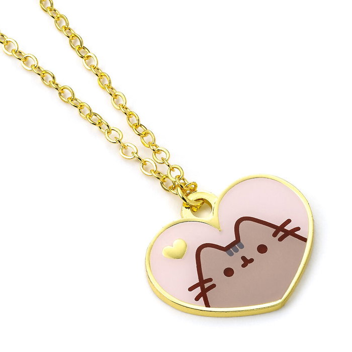 The Carat Shop Collier Pusheen Cœur Rose et Or The Carat Shop Collier Pusheen Cœur Rose et Or