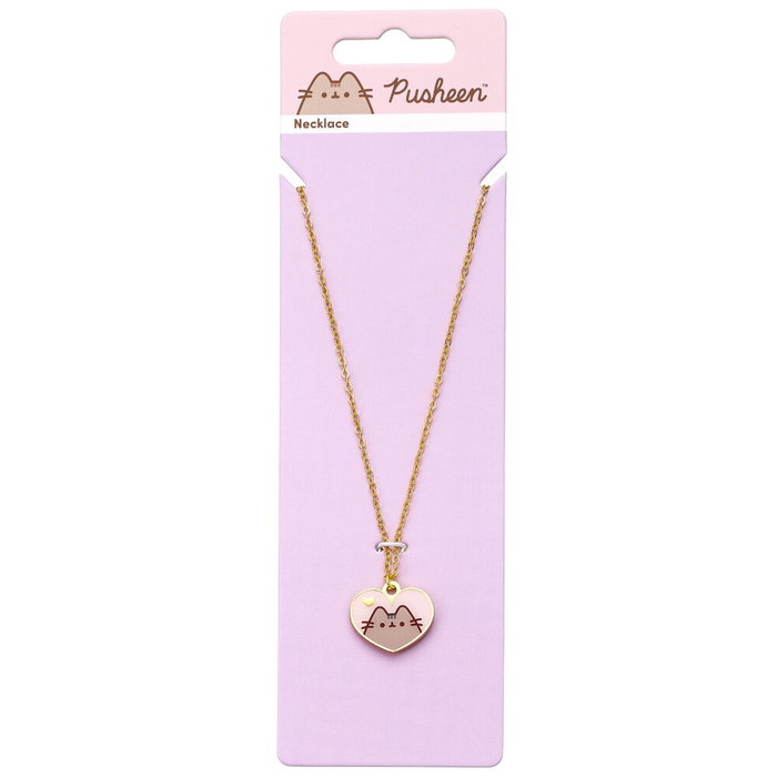 The Carat Shop Collier Pusheen Cœur Rose et Or The Carat Shop Collier Pusheen Cœur Rose et Or