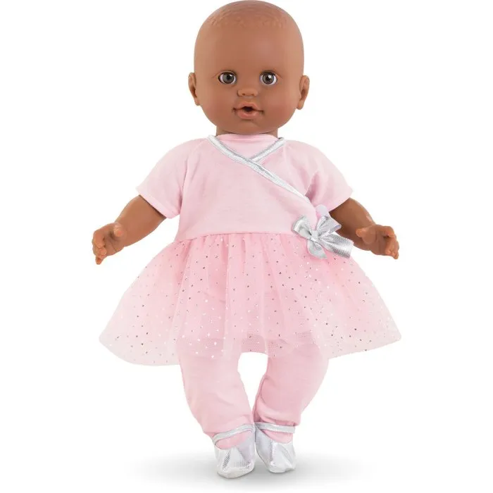 Corolle BB36 - Ensemble de sport danse pour poupée de 36 cm - Vêtement facile à enfiler avec bandes auto-agrippantes - Dès 2 ans