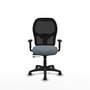 PIQUERAS Y CRESPO Chaise Alocén Synchrone Gris Maille Noir