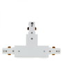Connecteur en T biphasé blanc pour spots LED sur rail