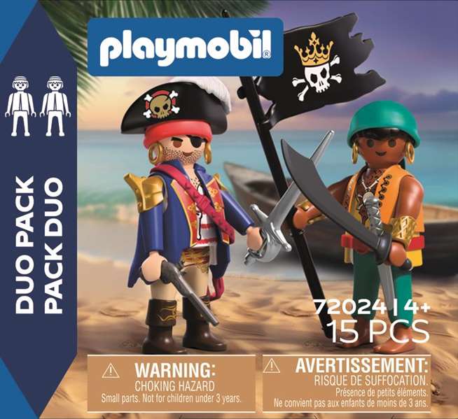Playmobil - Duo Pack Piratas - Jeu de construction jouets pirates - Figurines pour enfants de 4 à 10 ans Playmobil - Duo Pack Piratas - Jeu de construction jouets pirates - Figurines pour enfants de 4 à 10 ans