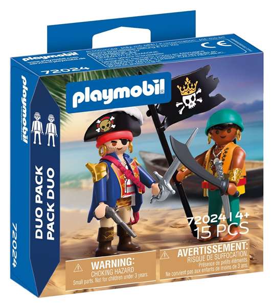 Playmobil - Duo Pack Piratas - Jeu de construction jouets pirates - Figurines pour enfants de 4 à 10 ans Playmobil - Duo Pack Piratas - Jeu de construction jouets pirates - Figurines pour enfants de 4 à 10 ans