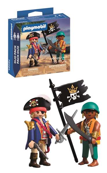 Playmobil - Duo Pack Piratas - Jeu de construction jouets pirates - Figurines pour enfants de 4 à 10 ans Playmobil - Duo Pack Piratas - Jeu de construction jouets pirates - Figurines pour enfants de 4 à 10 ans