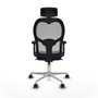 Piqueras y Crespo Chaise de Bureau 2D086N2 Bleu marine