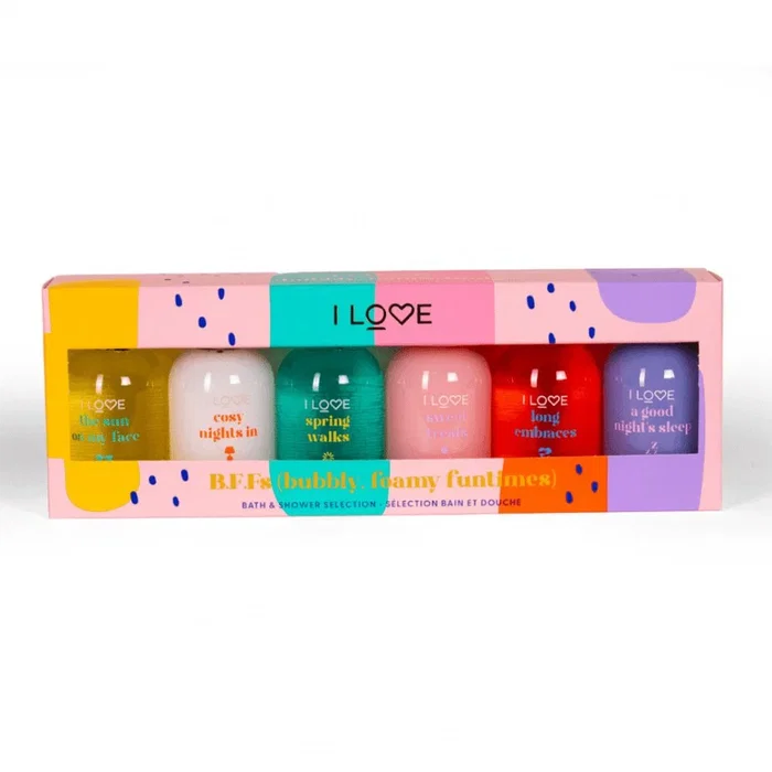 I Love Coffret Bubbly Foamy Funtimes Set - 6 gels douche de 100 ml I Love Coffret Bubbly Foamy Funtimes Set - 6 gels douche de 100 ml