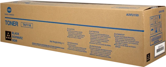 Konica Minolta TN711K Toner noir (A3VU150) – 47 200 pages Konica Minolta TN711K Toner noir (A3VU150) – 47 200 pages