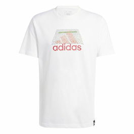 T-shirt à manches courtes homme Adidas Codes Bos Graphic Blanc