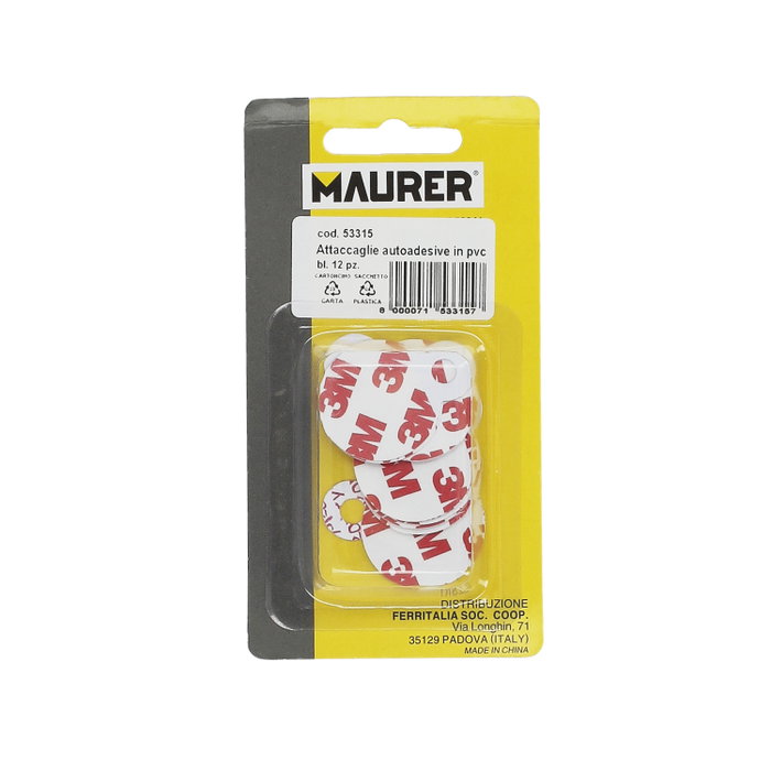 MAURER Lot de 12 supports pour cadres en PVC 30 x 40 mm