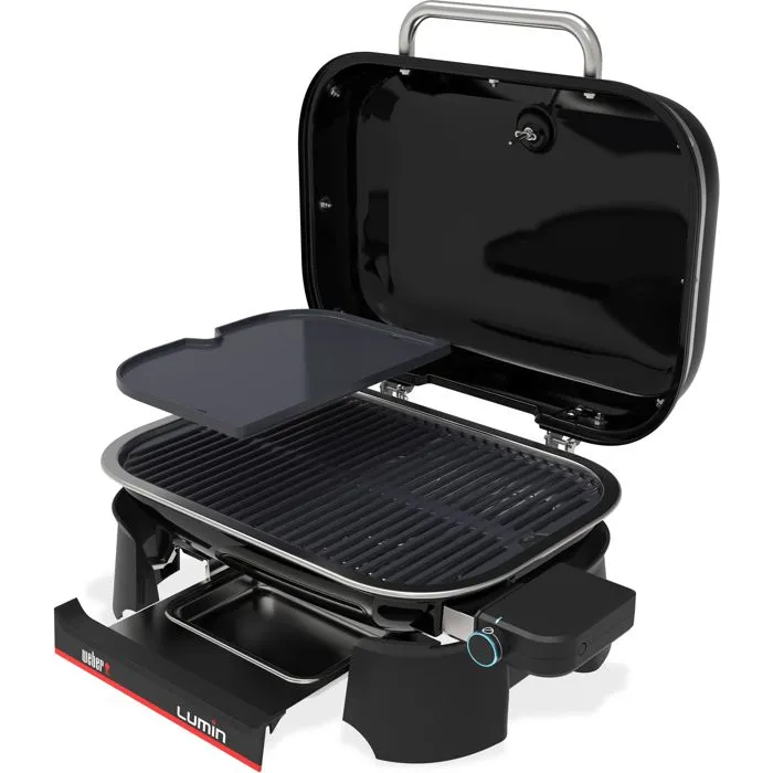 Weber Lumin Barbecue + plancha Électrique Noir