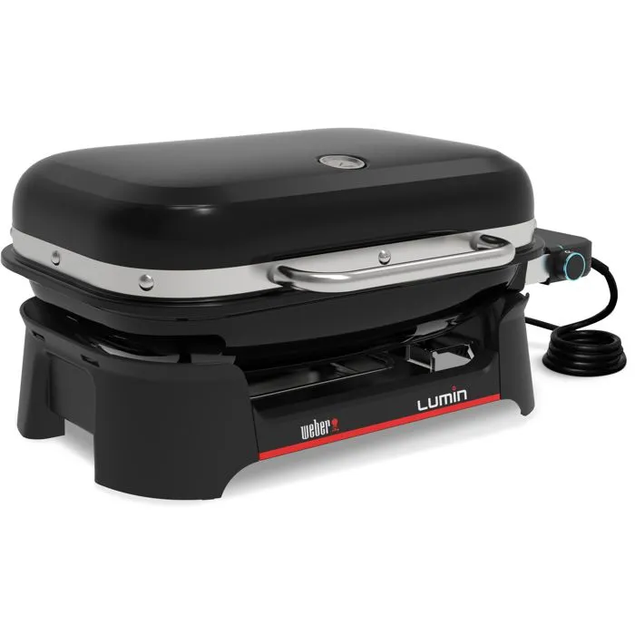 Weber Lumin Barbecue + plancha Électrique Noir