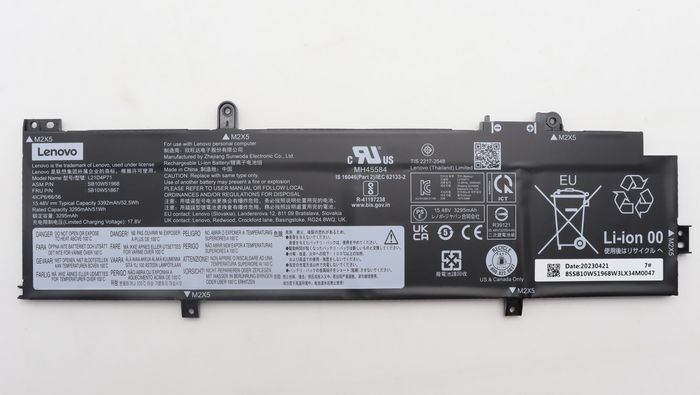 Lenovo Batterie interne lithium-ion 4 cellules 52,5 Wh 15,48 V Lenovo Batterie interne lithium-ion 4 cellules 52,5 Wh 15,48 V