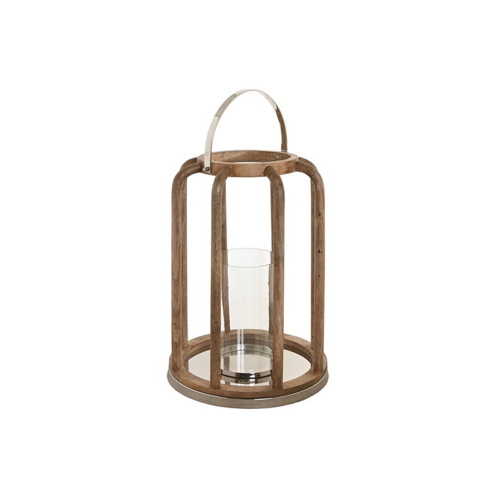 Bougeoir Home ESPRIT Marron Argenté Naturel Verre Bois de manguier 30 x 30 x 42 cm Bougeoir Home ESPRIT Marron Argenté Naturel Verre Bois de manguier 30 x 30 x 42 cm
