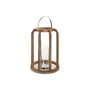 Bougeoir Home ESPRIT Marron Argenté Naturel Verre Bois de manguier 30 x 30 x 42 cm