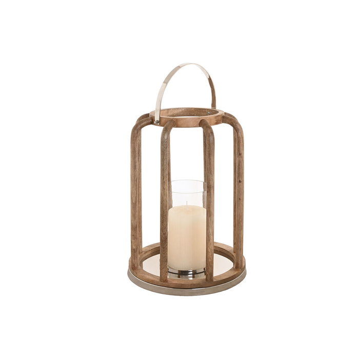 Bougeoir Home ESPRIT Marron Argenté Naturel Verre Bois de manguier 30 x 30 x 42 cm Bougeoir Home ESPRIT Marron Argenté Naturel Verre Bois de manguier 30 x 30 x 42 cm