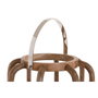 Bougeoir Home ESPRIT Marron Argenté Naturel Verre Bois de manguier 30 x 30 x 42 cm