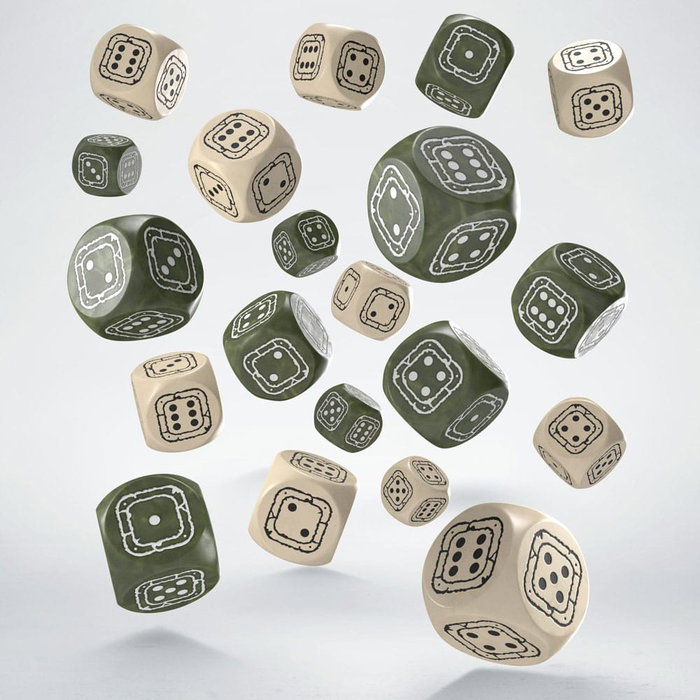 Fortress Compact D6 pack dés Beige&Olive (20) Fortress Compact D6 pack dés Beige&Olive (20)