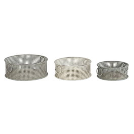 Set de boîtes décoratives DKD Home Decor Multicouleur Métal Vintage (3 Pièces)