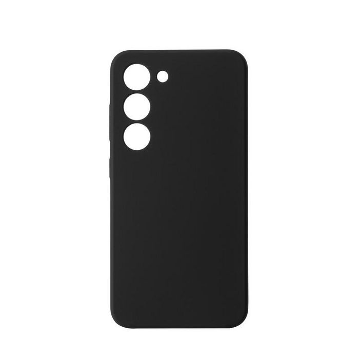 eSTUFF Coque silicone protectrice pour Samsung Galaxy S23, modèle MADRID - Noir - Protection complète avec doublure microfibre eSTUFF Coque silicone protectrice pour Samsung Galaxy S23, modèle MADRID - Noir - Protection complète avec doublure microfibre