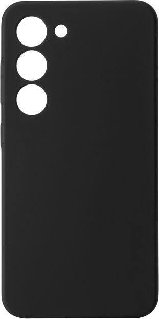 eSTUFF Coque silicone protectrice pour Samsung Galaxy S23, modèle MADRID - Noir - Protection complète avec doublure microfibre eSTUFF Coque silicone protectrice pour Samsung Galaxy S23, modèle MADRID - Noir - Protection complète avec doublure microfibre