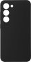 eSTUFF Coque silicone protectrice pour Samsung Galaxy S23, modèle MADRID - Noir - Protection complète avec doublure microfibre