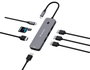 Verbatim Hub Multiports USB-C Pro 8 Ports CMH-08 avec 2x HDMI, 3x USB-A 3.2, Lecteurs SD/microSD, USB-C PD et Résolution jusqu'à 8K