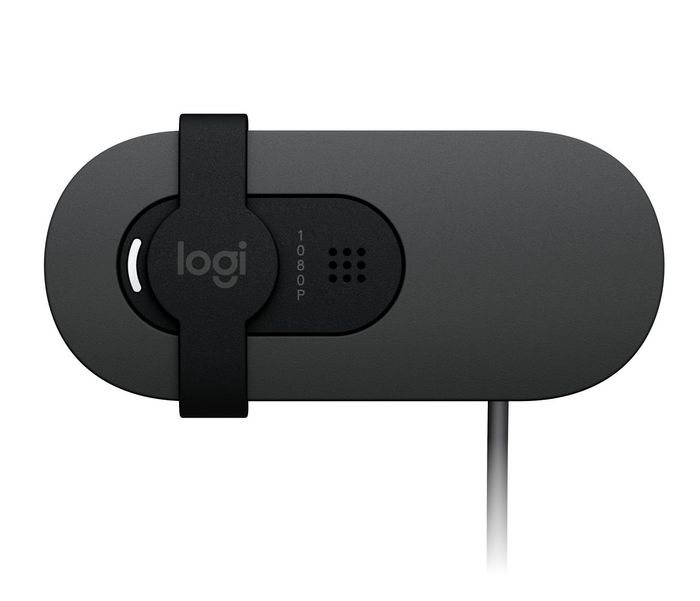 Logitech Webcam Brio 105 - Webcam 4K Full HD 1080p avec Volet de Confidentialité et Microphone - USB-A - Compatible Windows, macOS, Chrome OS - Graphite