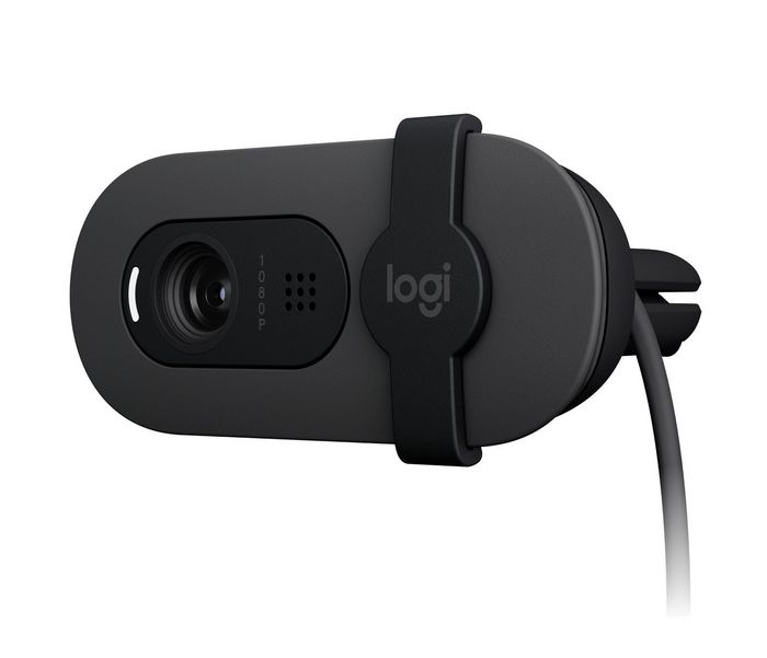 Logitech Webcam Brio 105 - Webcam 4K Full HD 1080p avec Volet de Confidentialité et Microphone - USB-A - Compatible Windows, macOS, Chrome OS - Graphite