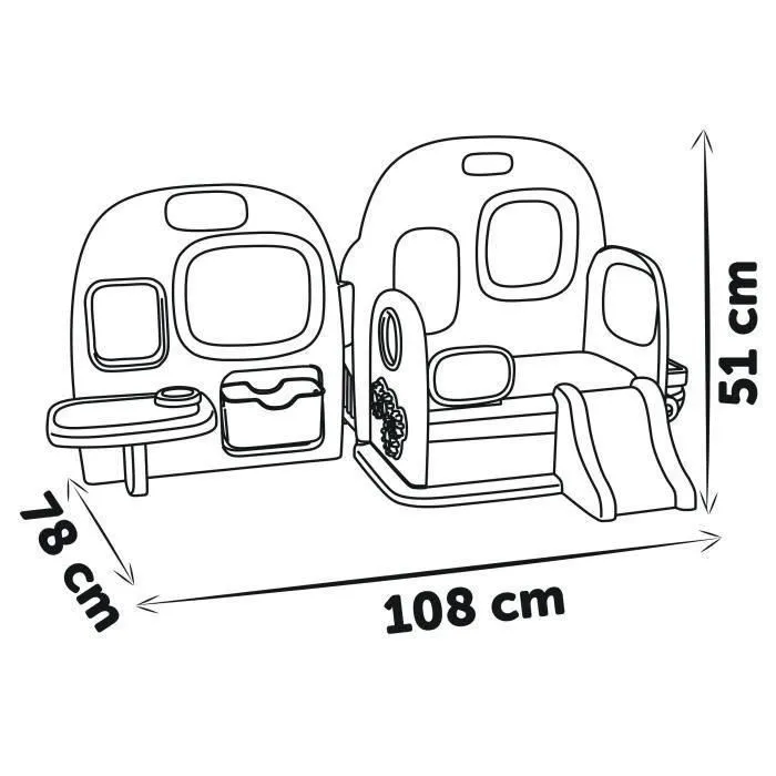 Smoby - Baby Care Crèche pour Enfant à partir de 3 ans - Jeu d'imitation avec Espaces de Jeu Multiples et Accessoires