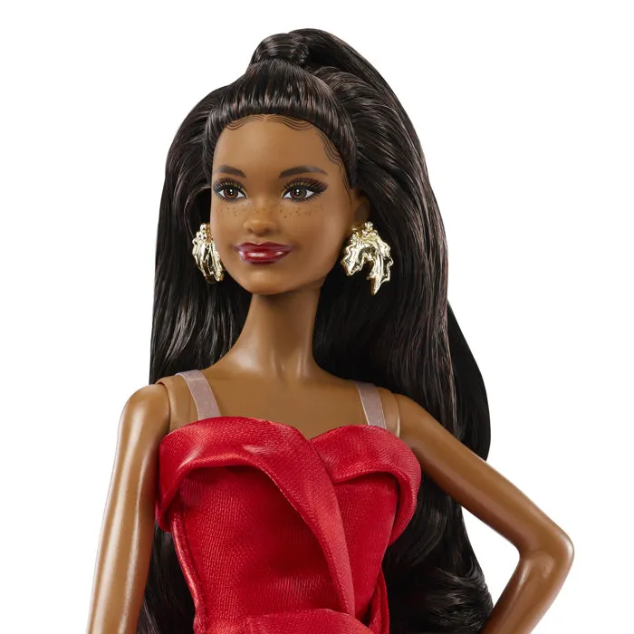 Barbie Poupée Joyeuses Fêtes Brune JJX66 Édition spéciale Barbie Poupée Joyeuses Fêtes Brune JJX66 Édition spéciale