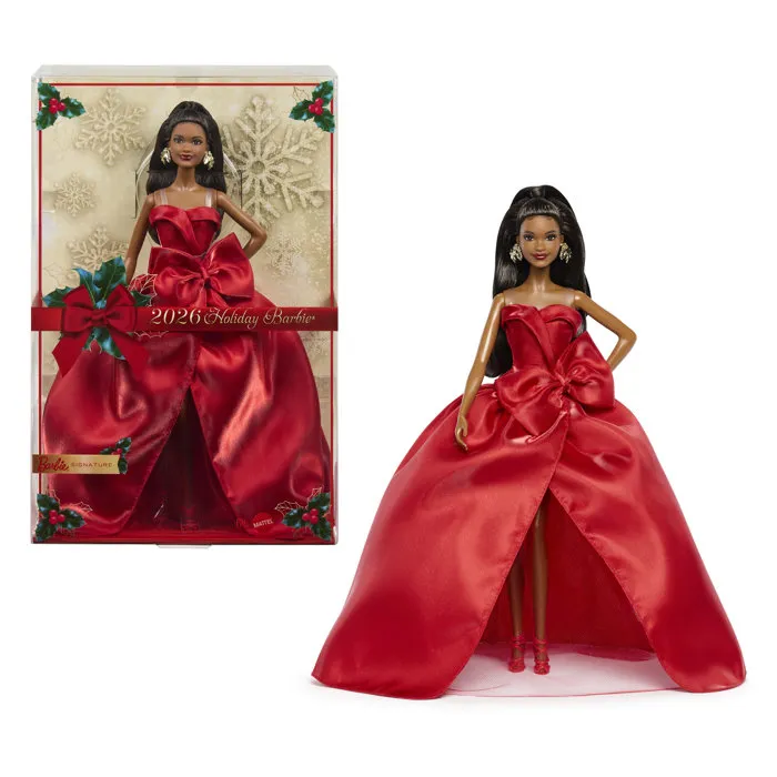 Barbie Poupée Joyeuses Fêtes Brune JJX66 Édition spéciale Barbie Poupée Joyeuses Fêtes Brune JJX66 Édition spéciale