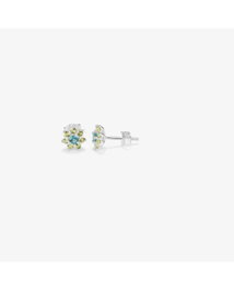 Radiant Boucle d'oreilles bouton SS pierre bleue ROSETONES