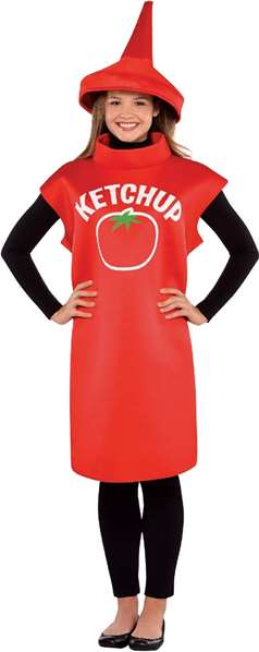 Liragram - Déguisement Adulte Bouteille de Ketchup, Taille M
