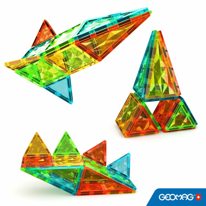 Geomag Tiles Gems 4100 - 16 Tuiles Magnétiques Effet Cristal Geomag Tiles Gems 4100 - 16 Tuiles Magnétiques Effet Cristal