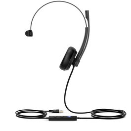 Yealink UH34 Lite Mono - Casque USB professionnel mono certifié Microsoft Teams avec réduction de bruit et contrôle intégré - Gris