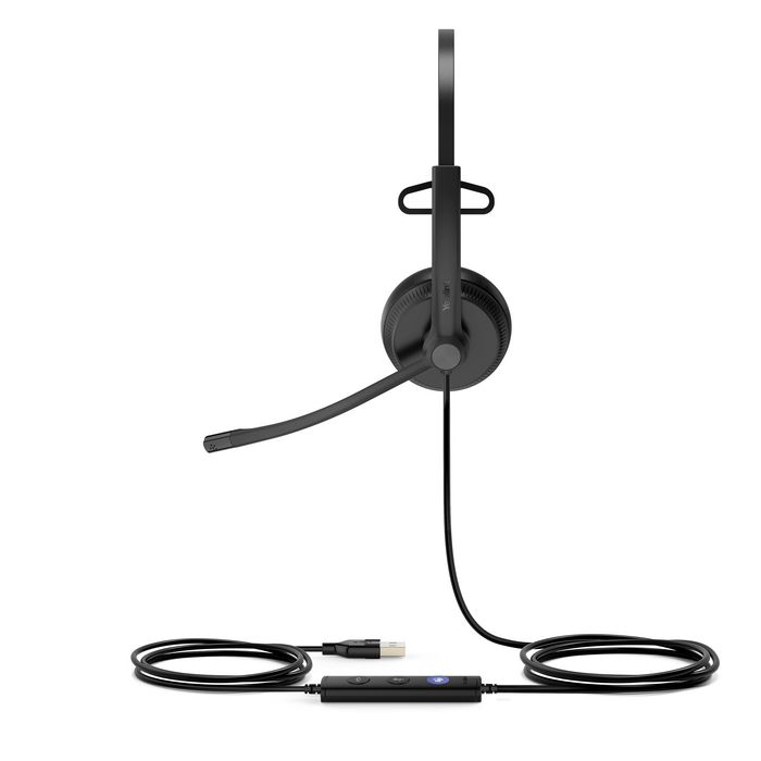 Yealink UH34 Lite Mono - Casque USB professionnel mono certifié Microsoft Teams avec réduction de bruit et contrôle intégré - Gris