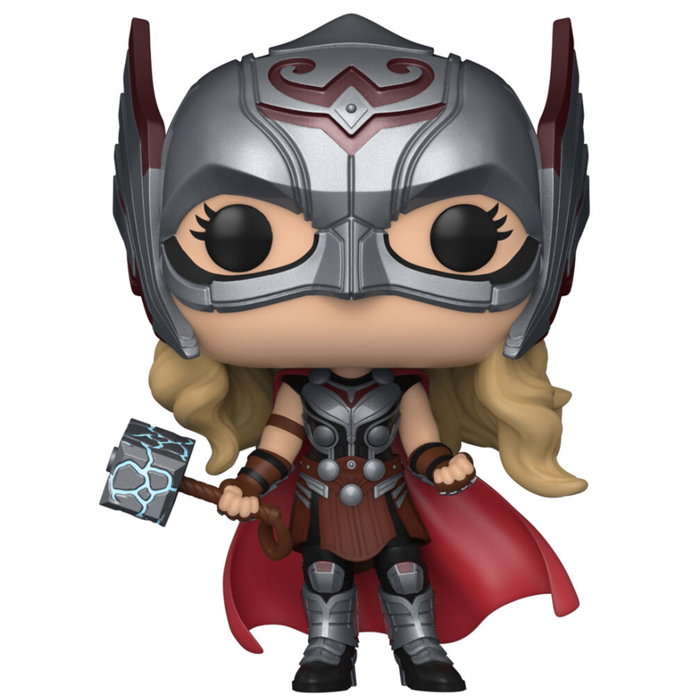 FUNKO Pop! Vinyl - Marvel Thor: Love and Thunder - The Mighty Thor - Figurine de collection 9 cm avec fenêtre