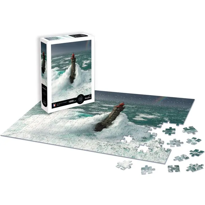 Sentosphere Puzzle Calypto 1000 pièces - Le Phare de la Jument Bretagne - Toucher soyeux - À partir de 9 ans