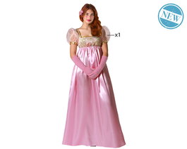 Dame anglaise - Déguisement Femme Adulte - Robe Rose - Taille XS-S - Composition Polyester